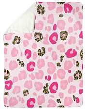 ALL ABOUT LEOPARDS Large Sherpa Fleece Blanket - 60" x 80" thumbnail