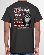 NOVEMBER MAN 3 SIDE 26TH Classic T-Shirt garment-tshirt-unisex-back-04