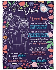 To my Mom - Large Fleece Blanket - 60" x 80" front