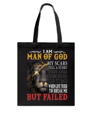 I Am Man Of God Tote Bag tile