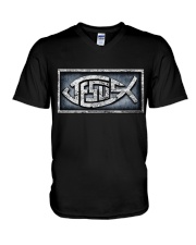 Jesus V-Neck T-Shirt tile