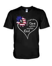 One Nation Under God V-Neck T-Shirt tile