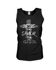 Jesus is my Savior NOT my Religion Unisex Tank tile