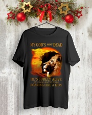 My God's not dead Classic T-Shirt lifestyle-holiday-crewneck-front-2