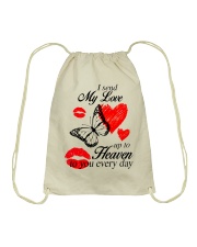 I SEND MY LOVE Drawstring Bag tile