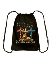 ONE NATION UNDER GOD Drawstring Bag tile