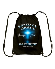 SAVED BY GRACE Drawstring Bag tile