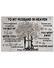 TO MY HUSBAND IN HEAVEN 17x11 Poster front