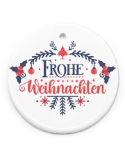 FROHE WEIHNACHTEN MERRY CHRISTMAS Circle Ornament (Porcelain) tile
