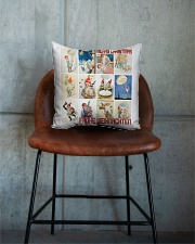 GERMAN MERRY CHRISTMAS Square Pillowcase aos-pillow-square-front-lifestyle-04