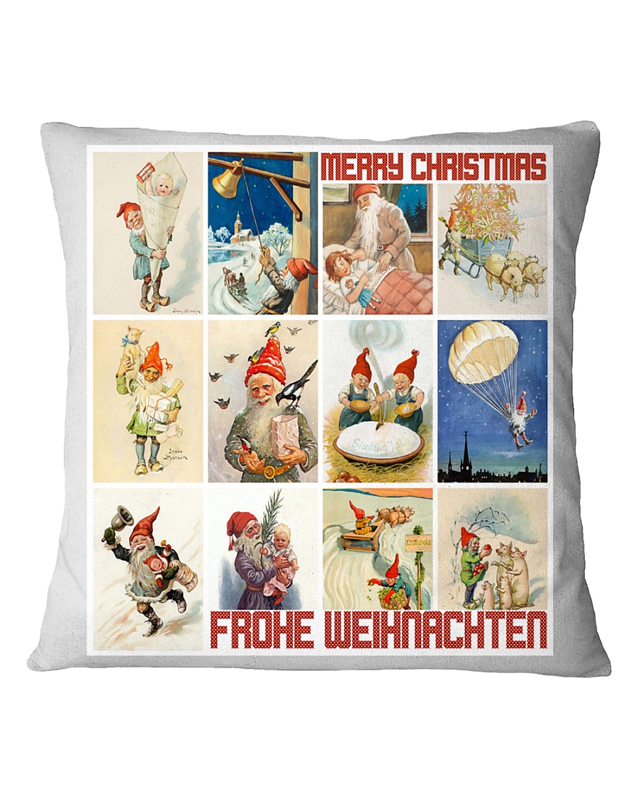 GERMAN MERRY CHRISTMAS Square Pillowcase
