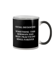 SOCIAL DISTANCING SOMETING THIS GERMAN Color Changing Mug tile