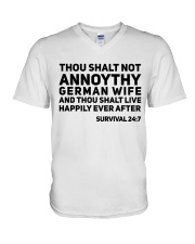 GERMAN WIFE V-Neck T-Shirt thumbnail
