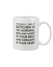 HAPPINESS IS SMELL OF BROTCHEN IN THE MORNING Mug tile