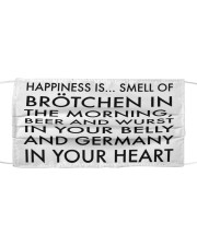 HAPPINESS IS SMELL OF BROTCHEN IN THE MORNING Mask tile