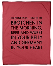 HAPPINESS IS SMELL OF BROTCHEN IN THE MORNING Fleece Blanket tile