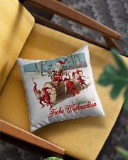 GERMAN MERRY CHRISTMAS VINTAGE Square Pillowcase aos-pillow-square-front-lifestyle-07