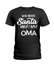 GERMAN CHRISTMAS SWEATER PATTERN FUNNY Ladies T-Shirt thumbnail