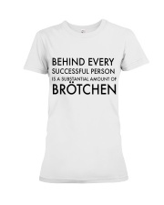 BEHIND EVERY SUCCESSFUL PERSON IS A SUBSTANTIONAL Premium Fit Ladies Tee tile