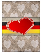 GERMANY LOVE Small Fleece Blanket - 30" x 40" thumbnail