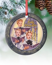 CHRISTMAS VINTAGE GERMAN Circle ornament - single (porcelain) custom-circle-ornament-single-porcelain-lifestyle-15