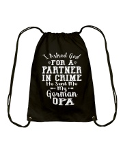 OPA FUNNY PARTNER IN CRIME Drawstring Bag thumbnail