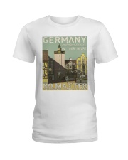 GERMAN VINTAGE POSTER Ladies T-Shirt thumbnail