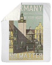 GERMAN VINTAGE POSTER Sherpa Fleece Blanket - 50" x 60" thumbnail