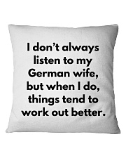 GERMAN WIFE BETTER Square Pillowcase thumbnail