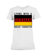 LIVING WITH A GERMAN Premium Fit Ladies Tee thumbnail