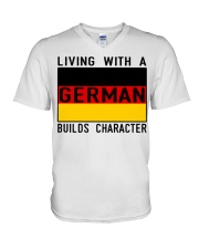 LIVING WITH A GERMAN V-Neck T-Shirt thumbnail