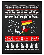 GERMAN CHRISTMAS SWEATER PATTERN FUNNY Small Fleece Blanket - 30" x 40" thumbnail