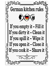 GERMAN KITCHEN RULES 11x17 Poster front