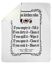 GERMAN KITCHEN RULES Sherpa Fleece Blanket - 50" x 60" thumbnail