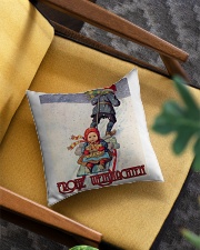 GERMAN MERRY CHRISTMAS Square Pillowcase aos-pillow-square-front-lifestyle-07