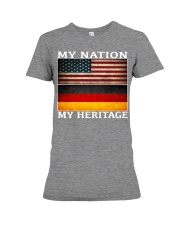 GERMAN AMERICAN Premium Fit Ladies Tee tile