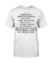 GERMANS ARE A COMPLICATED DISASTER Classic T-Shirt thumbnail