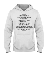 GERMANS ARE A COMPLICATED DISASTER Hooded Sweatshirt thumbnail