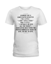 GERMANS ARE A COMPLICATED DISASTER Ladies T-Shirt thumbnail