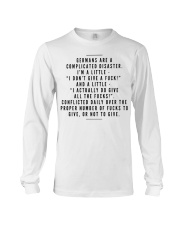 GERMANS ARE A COMPLICATED DISASTER Long Sleeve Tee thumbnail