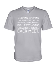 GERMAN WOMAN V-Neck T-Shirt thumbnail
