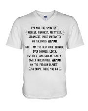 I'M NOT THE SMARTEST RICHEST FUNNIEST PRETTIEST V-Neck T-Shirt thumbnail