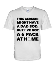THIS GERMAN MIGHT HAVE A DAD BOD V-Neck T-Shirt tile