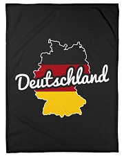 GERMAN MAP AND FLAG Fleece Blanket tile
