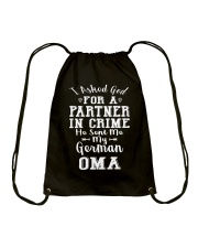 OMA FUNNY PARTNER IN CRIME Drawstring Bag thumbnail
