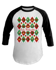 FROHE WEIHNACHTEN GERMAN CHRISTMAS Baseball Tee thumbnail