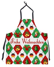 FROHE WEIHNACHTEN GERMAN CHRISTMAS Apron thumbnail