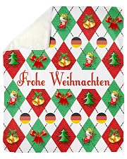 FROHE WEIHNACHTEN GERMAN CHRISTMAS Sherpa Fleece Blanket - 50" x 60" thumbnail