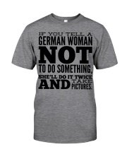 GERMAN WOMAN FUNNY Classic T-Shirt front
