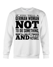 GERMAN WOMAN FUNNY Crewneck Sweatshirt thumbnail